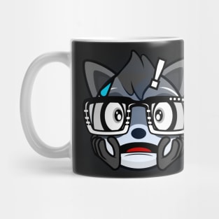 Shocked Raccoon Rocky Mug